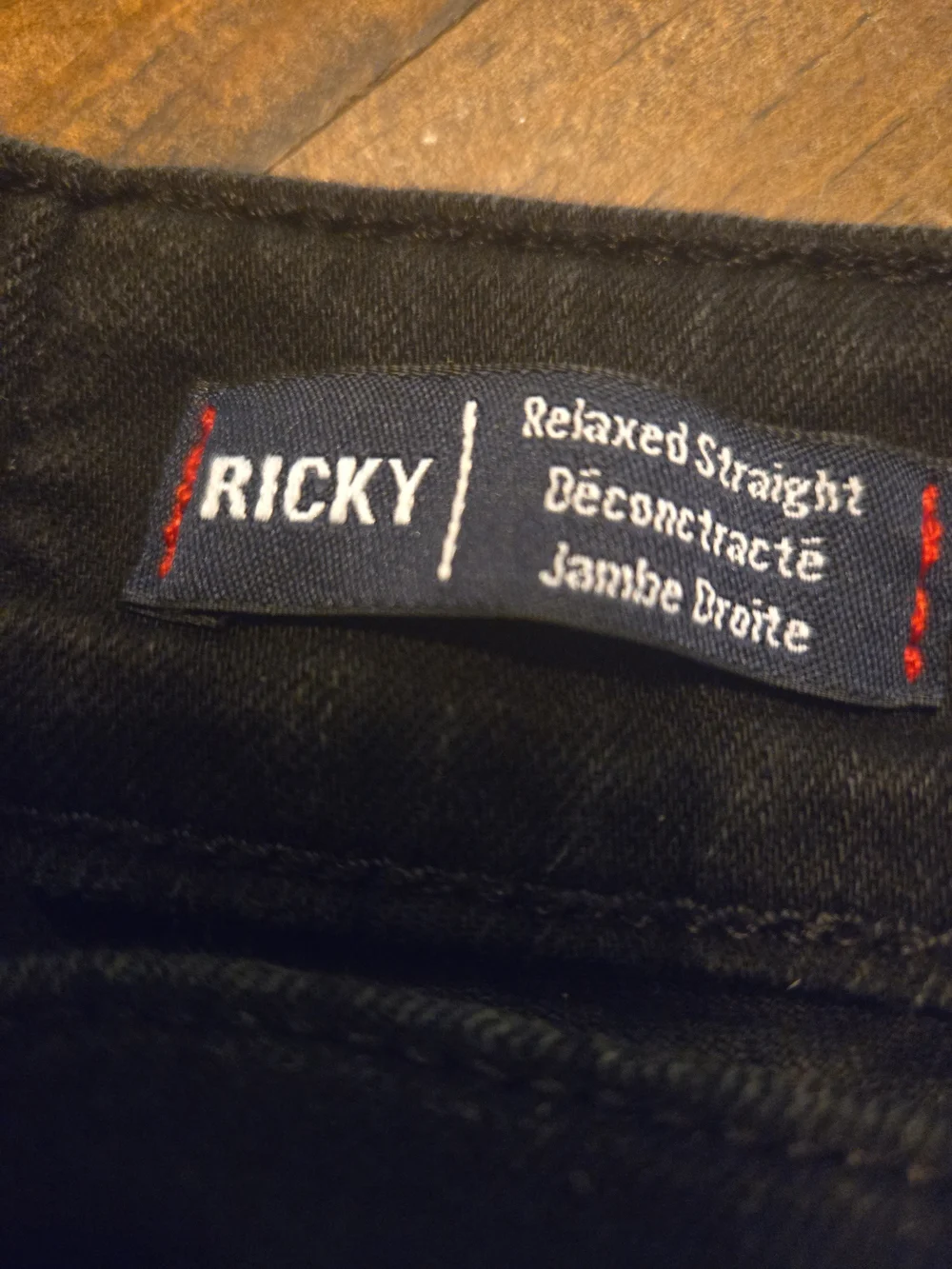 True Religion Ricky Straight Mens Size 36 Flap Pocket Black Monochromatic